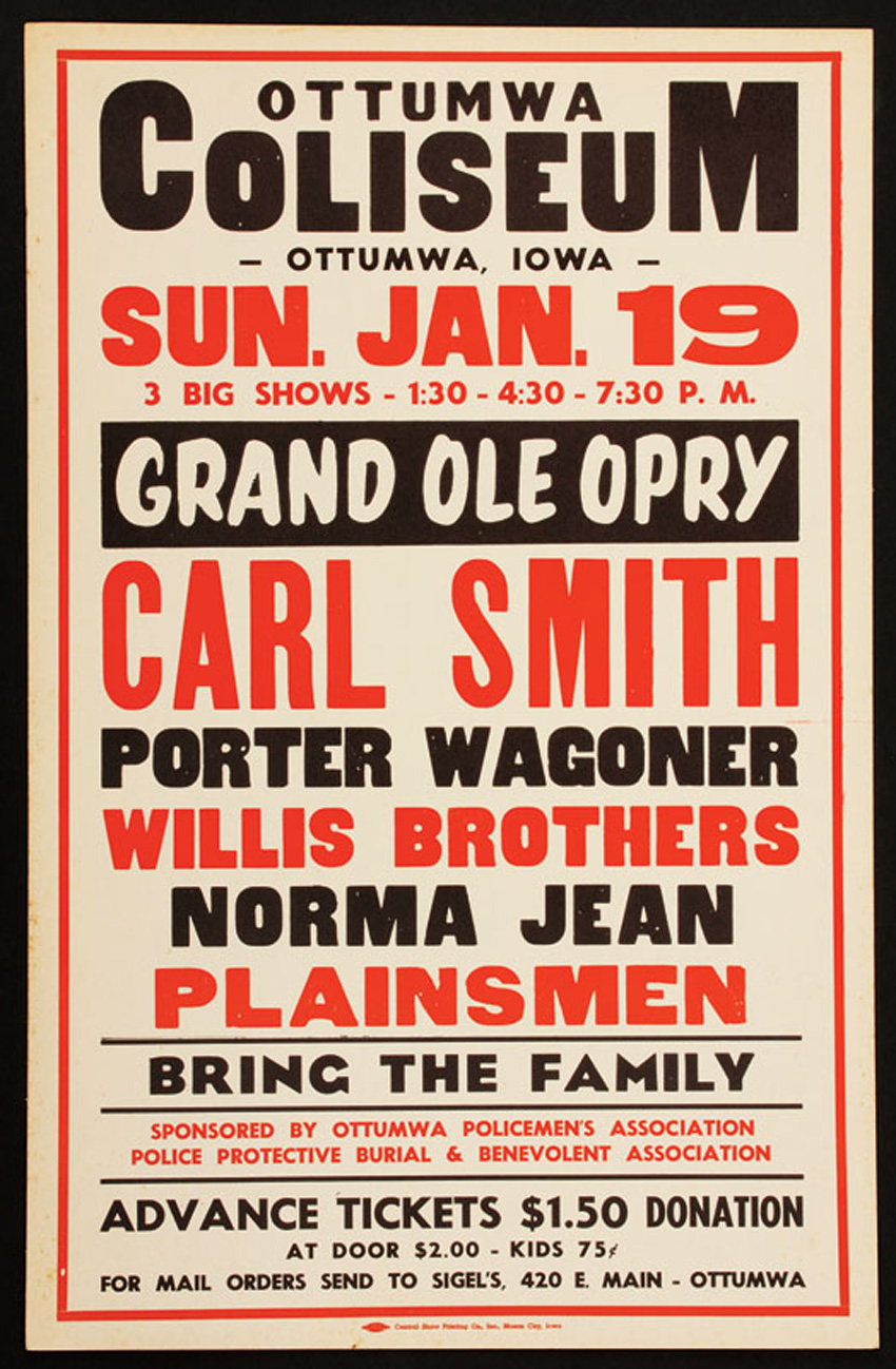 Lot Detail - Grand Ole Opry Original Concert Poster