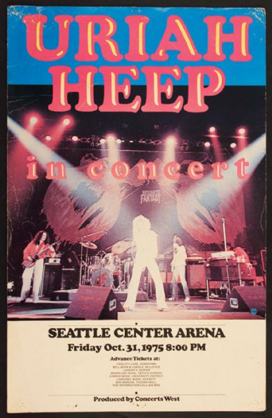 Uriah Heep Original Concert Poster