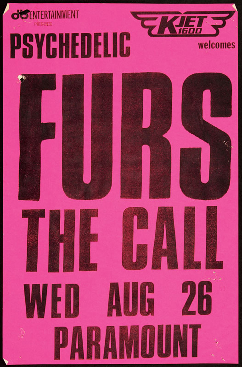 psychedelic furs tour merchandise