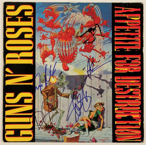 Guns N Roses Signed "Appetite for Destruction" Album