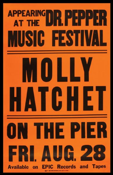 Molly Hatchet Original Concert Poster