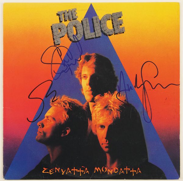 The Police Signed "Zenyatta Mondatta" Album