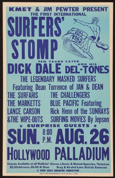 Lot Detail - Surfers' Stomp Original Poster