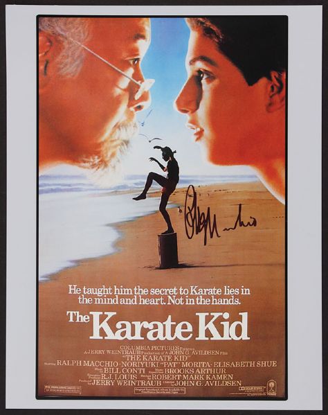 Ralph Macchio Signed "Karate Kid" Poster