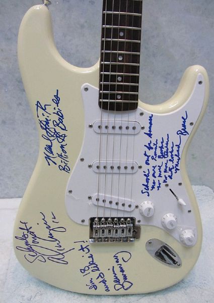 Alice Cooper Signed Guitar with Lyrics