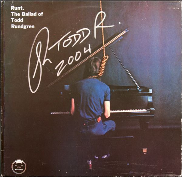 Todd Rundgren Signed "Runt. The Ballad of Todd Rundgren" Album