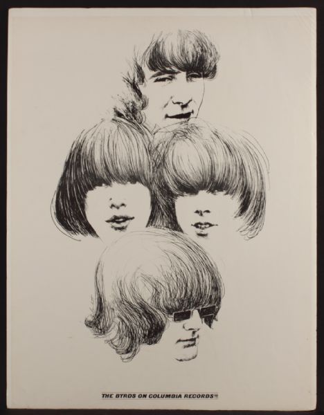 The Byrds 1960s Promotional Poster