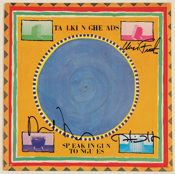 Talking Heads Signed "Speaking In Tongues" Album