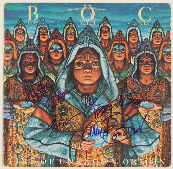 Blue Oyster Cult Signed "Fire of Unknown Origin" Album