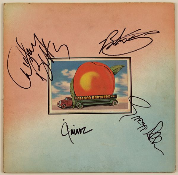 The Allman Brothers Band Signed "Eat A Peach" Album