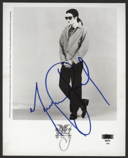 Michael Jackson Signed Photograph