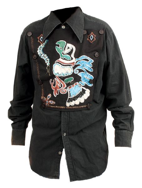 Johnny Cash Stage Worn Painted Black Jacket