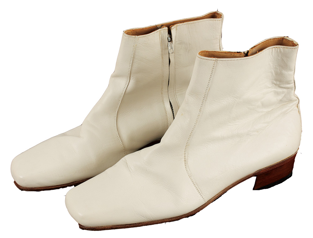 elvis white boots