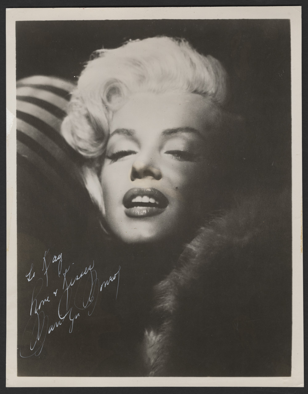 Lot Detail Marilyn Monroe Secretarial Signed And Inscribed Original Photograph 5128