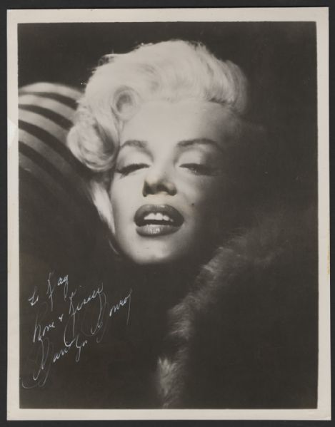 Marilyn Monroe Secretarial Signed & Inscribed Original Photograph