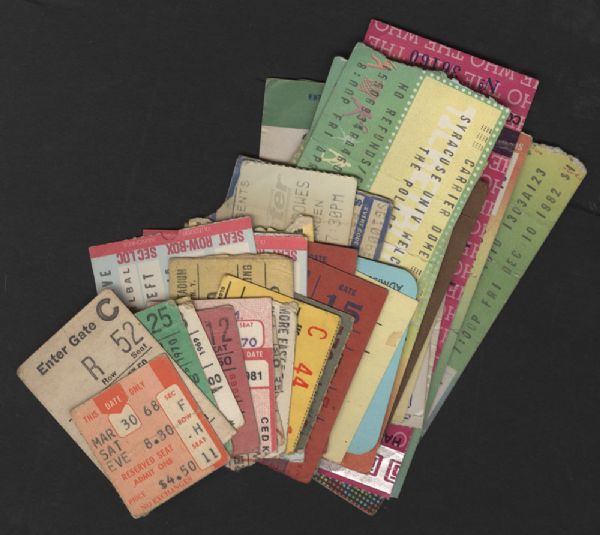 Original Concert Ticket Archive Featuring The Who