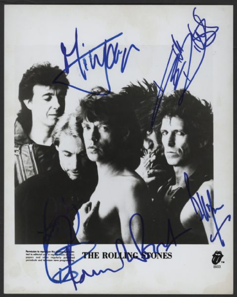 The Rolling Stones Signed Photograph