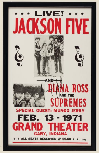 Lot Detail - Michael Jackson Signed Jackson Five with Diana Ross and ...