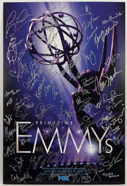 59th Emmy Awards Performers Signed Poster