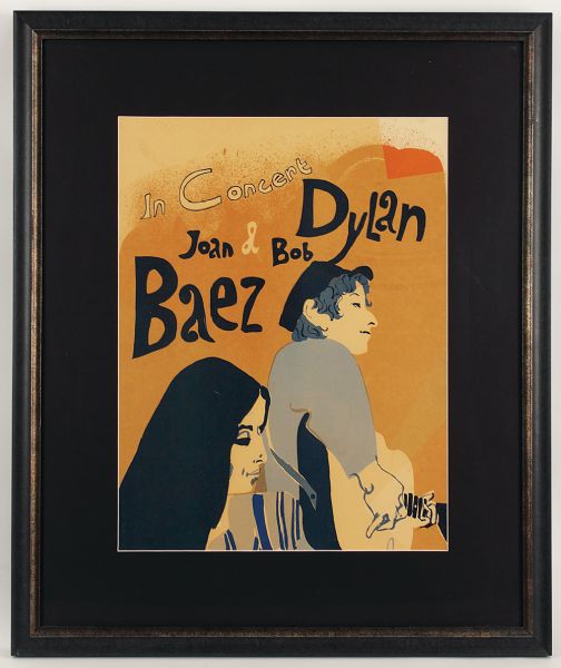 Bob Dylan & Joan Baez 1965 Original Poster