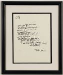 John Lennon "Day Tripper" Handwritten Lyrics Artwork Limited Edition Silkscreen Print
