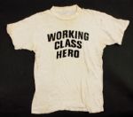 John Lennon Worn "Working Class Hero" T-Shirt