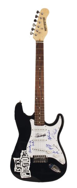 Sex Pistols Signed Electric Guitar 