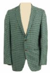 Elvis Presley 1950s Owned and Worn Blue and Green Plaid Jacket