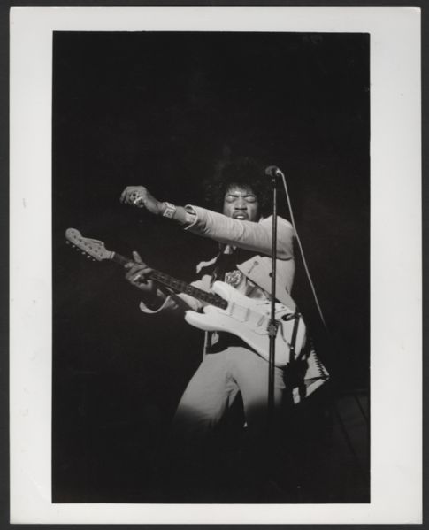 Jimi Hendrix Vintage Original Linda McCartney Back Stamped Photograph