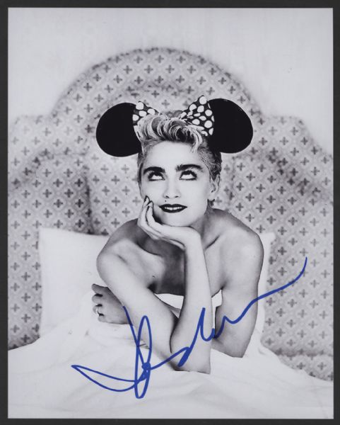 Madonna Signed Photograph