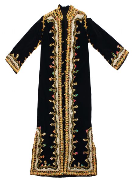 Elvis Presley Black Caftan Robe Bought for Girlfriend Ginger Alden