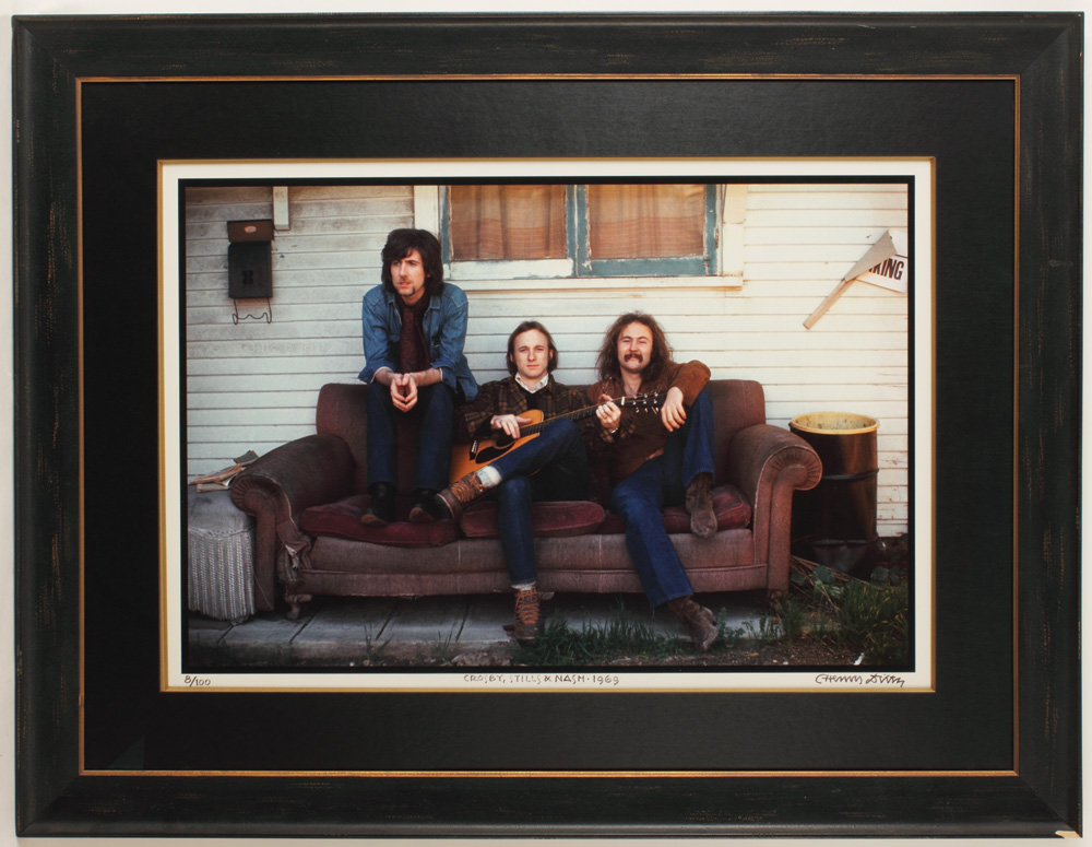 Lot Detail Crosby Stills Nash St Album Cover Limited Edition Original Photograph Signed By
