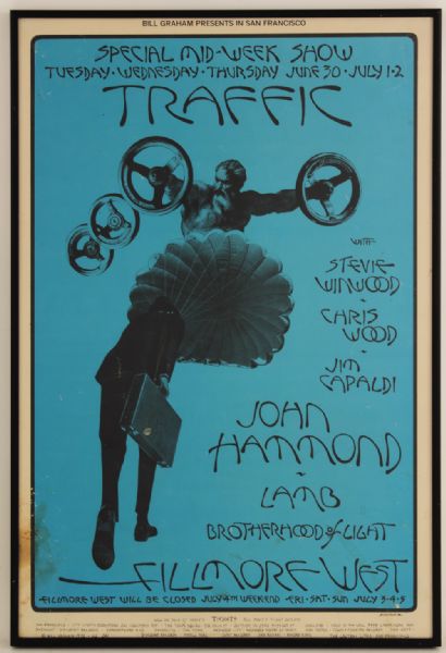 Traffic Original Concert Poster 