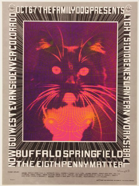 Buffalo Springfield Original Concert Poster