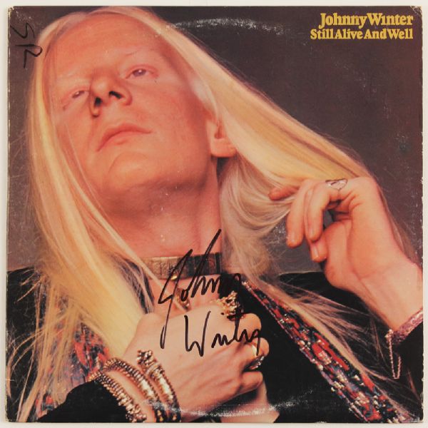 Johnny Winter Signed "Still Alive and Well" Album