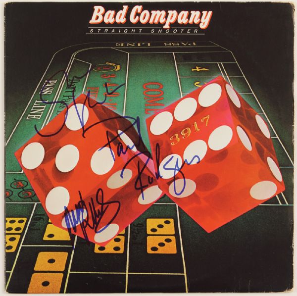 Bad Company Signed "Straight Shooter" Album