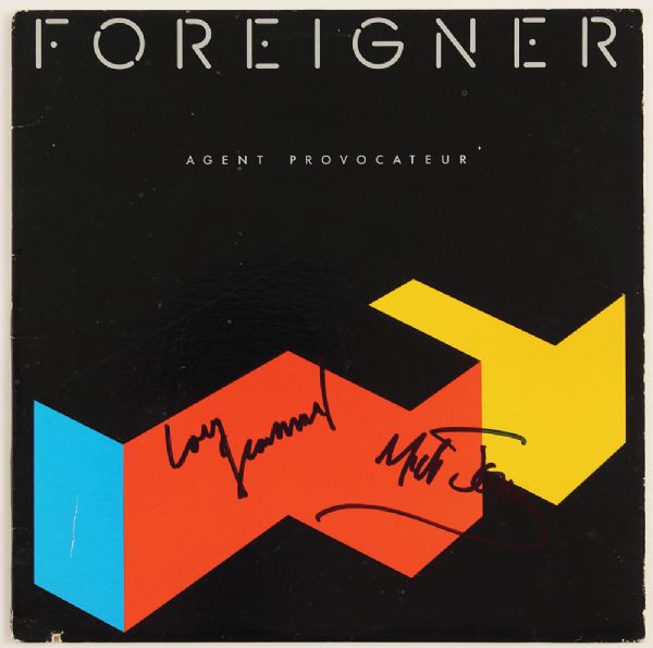 Foreigner Signed "Agent Provocateur" Album