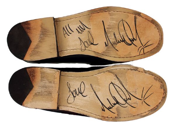 Michael Jackson Stage Worn and Signed Shoes