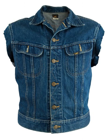 Bruce Springsteen Owned and Worn Sleeveless "Born in the USA" Denim Jacket