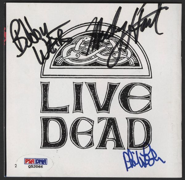 Grateful Dead Signed "Live Dead" CD Insert