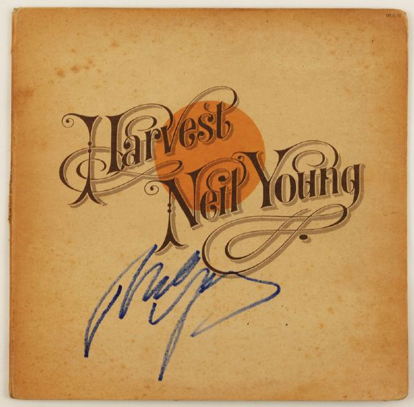 Neil Young Signed "Harvest" Album