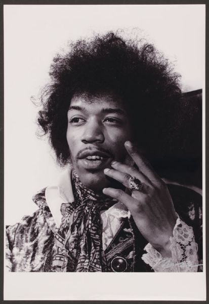 Jimi Hendrix Original Roberto Rabanne Signed Photograph