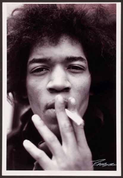 Jimi Hendrix Original Roberto Rabanne Signed Photograph