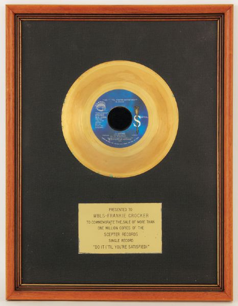 B.T. Express "Do It Til Youre Satisfied" Gold Award