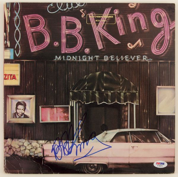 B.B. King Signed "Midnight Believer" Album 