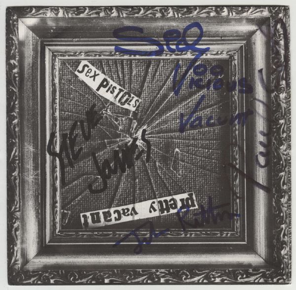 Sex Pistols Signed "Pretty Vacant" 45 Sleeve