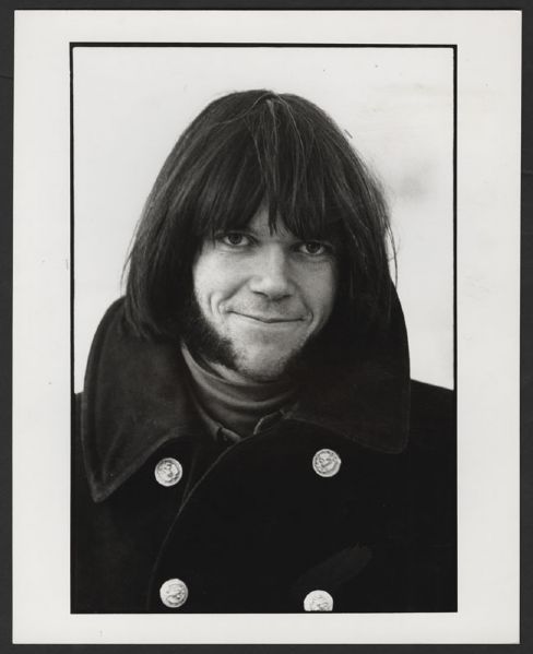 Neil Young Original Linda McCartney Stamped Photograph