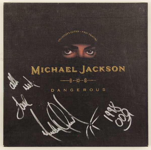 Michael Jackson Signed & Inscribed "Dangerous" First Printing Collectors Edition CD With Pop-Up Display  