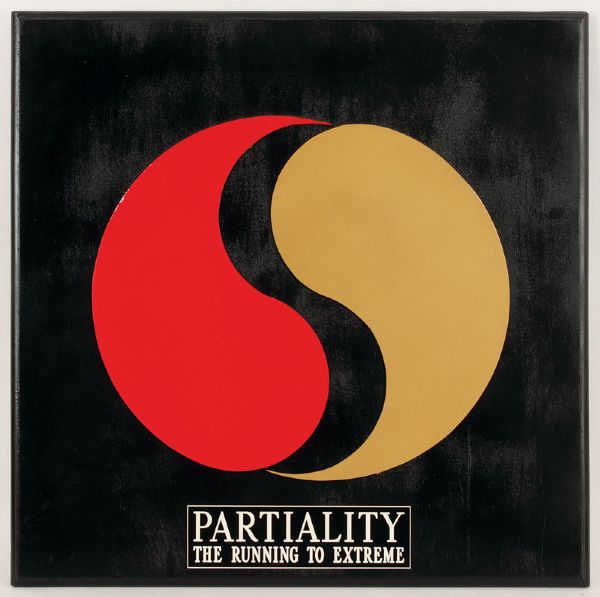 Bruce Lee Hand Painted “Partiality” Yin-Yang Sign  