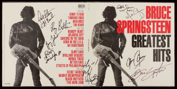 Bruce Springsteen & The E Street Band Signed "Greatest Hits" Album Slick